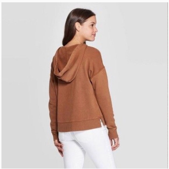 Universal Thread Tops - Universal Thread Beach Fleece Hooded Pullover SMALL